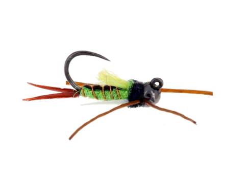 Jiggy Psycho Prince Rubberleg - Caddis Green